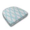 Wicker Patio Chair Cushions with a rounded back Boxed Double Piped Patio Dining Chair Seat Pad or Seat Cushion from Cascadia Outdoor Cushions