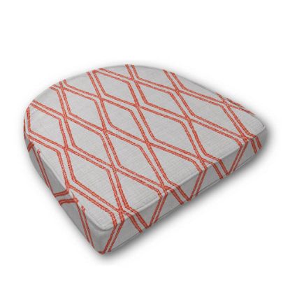 Wicker Patio Chair Cushions with a rounded back Boxed Double Piped Patio Dining Chair Seat Pad or Seat Cushion from Cascadia Outdoor Cushions