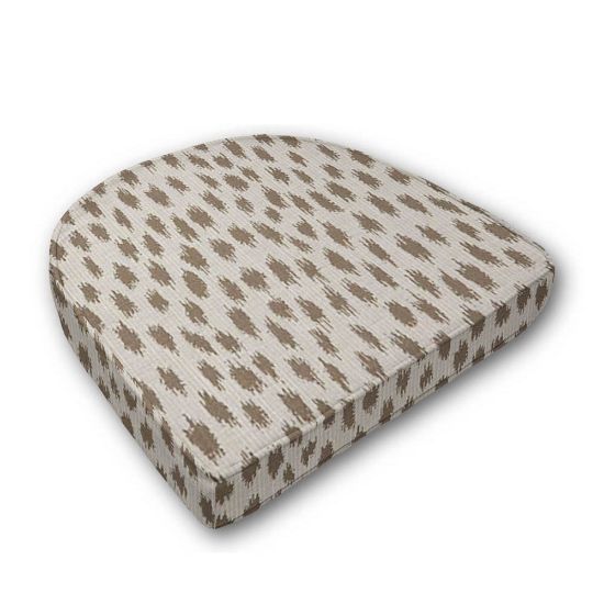 Wicker Patio Chair Cushions with a rounded back Boxed Double Piped Patio Dining Chair Seat Pad or Seat Cushion from Cascadia Outdoor Cushions