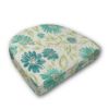 Wicker Patio Chair Cushions with a rounded back Boxed Double Piped Patio Dining Chair Seat Pad or Seat Cushion from Cascadia Outdoor Cushions