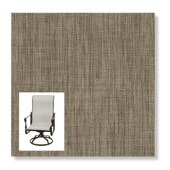 Augustine Gravel Sling Chair Replacement Fabric