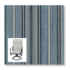 Dakota Stripe Blueprint Custom Made Patio Chair Replacement Slings