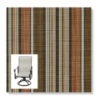 Dakota Stripe Clay Custom Made Patio Chair Replacement Slings