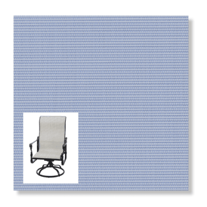 Dupione Ice Blue Replacement Sling Fabric for patio sling chairs