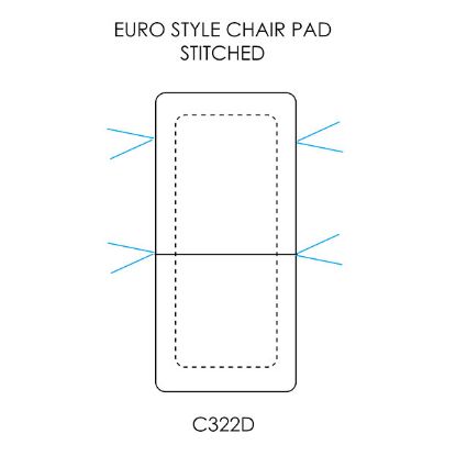 Picture of Euro Style Chair Pad Stitched