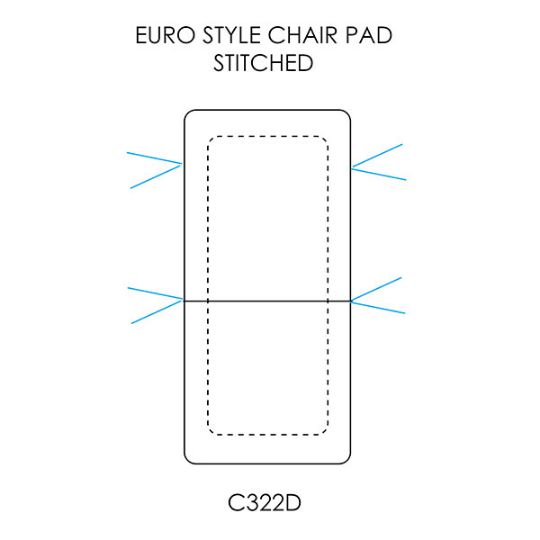 Picture of Euro Style Chair Pad Stitched