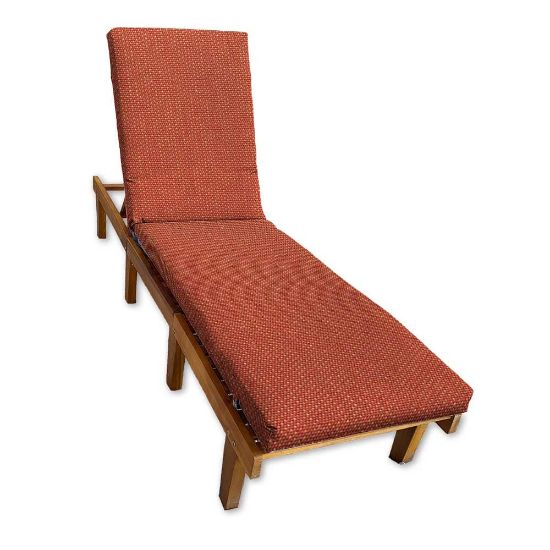 Sunbrella Canvas Brick Chaise Lounge Cushion 