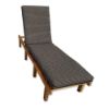 Sunbrella Canvas Coal Chaise Lounge Cushion 