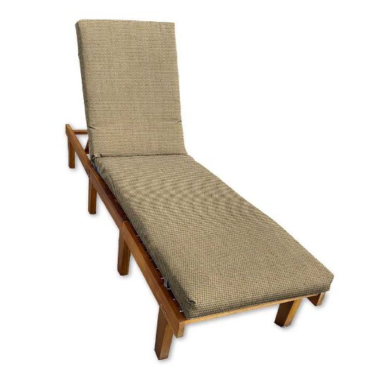 Sunbrella Canvas Heather Beige Chaise Lounge Cushion