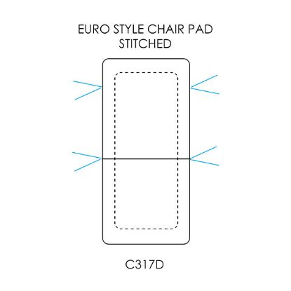 Picture of Euro Style Chair Pad Stitched