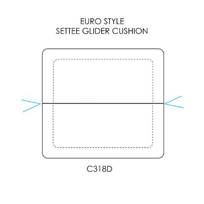 Picture of Euro Style Settee Glider Cushion