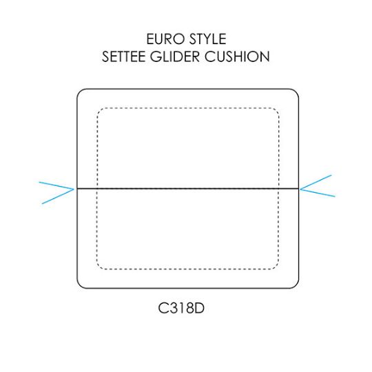 Picture of Euro Style Settee Glider Cushion