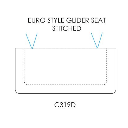 Picture of Euro Style Settee Glider Seat Stitched