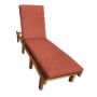 Sunbrella Canvas Persimmon Chaise Lounge Cushions