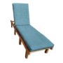 Sunbrella Cast Horizon Chaise Lounge Cushion with Fabric ties