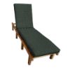 Sunbrella Cast Ivy Chaise Lounge Cushion with Fabric ties