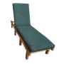 Sunbrella Cast Lagoon Chaise Lounge Cushion with Fabric ties