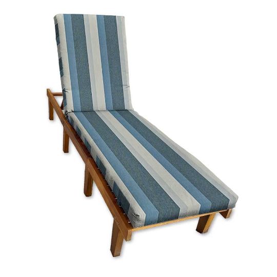 Sunbrella Gateway Coast Chaise Lounge Cushion with Fabric ties