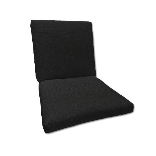 Sunbrella Canvas Black Outdoor Chair Patio Cushions for Patio Chairs