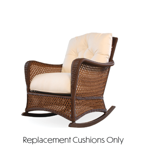 Replacement Cushions for Lloyd Flanders Grand Traverse Rocking Chairs - Choose from over 250 Sunbrella Fabrics