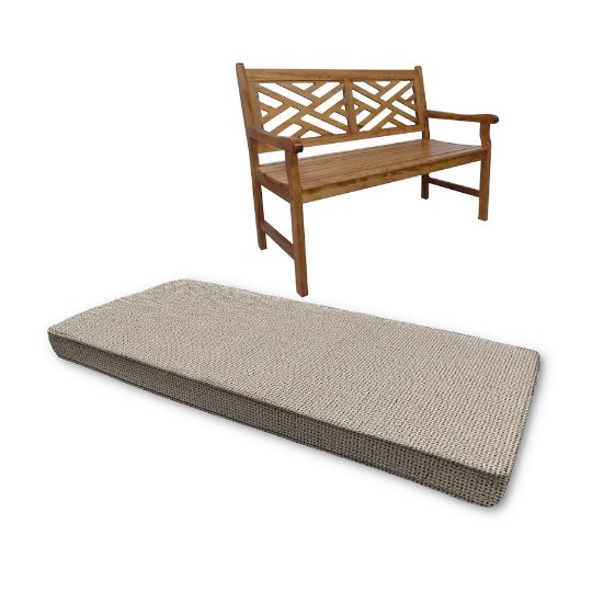 Sunbrella Sand Breeze Outdoor Bench cushion Or Swing Cushion