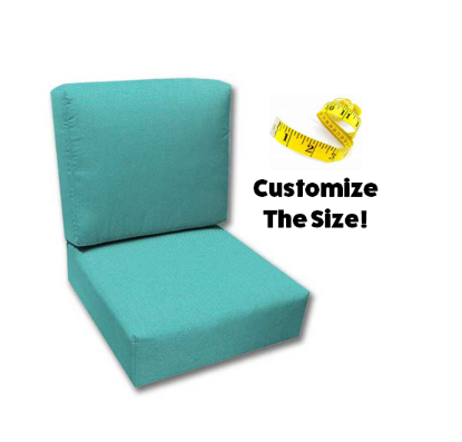 Cascadia Outdoor Cushions make custom outdoor patio furniture cushions for any style of patio furniture in Sunbrella Outdoor Fabrics