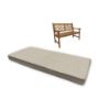 Sunbrella Canvas Flax Custom Outdoor Bench Cushion