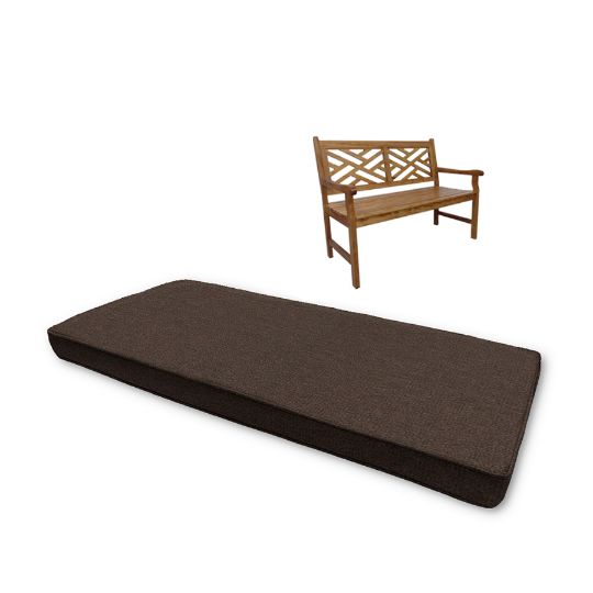 Sunbrella Canvas Java Custom Outdoor Bench Cushions