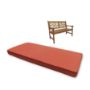 Sunbrella Canvas Melon Custom Outdoor Bench Cushions