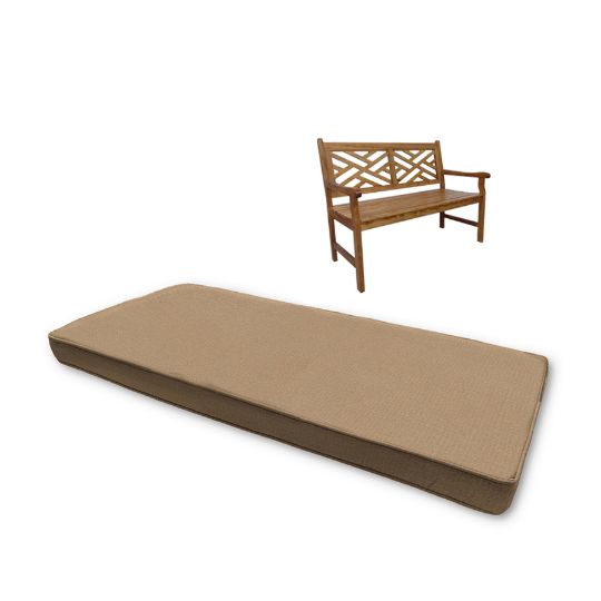 Sunbrella Canvas Raffia Outdoor Bench Cushion