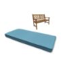 Sunbrella Canvas Sky Blue Outdoor Bench Cushion