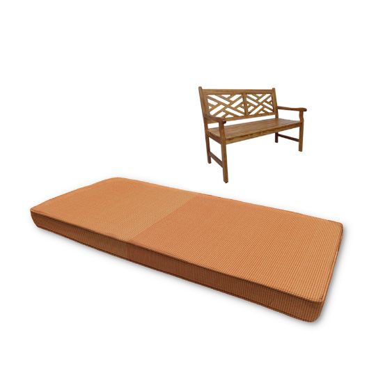 Sunbrella Canvas Tangerine Outdoor Bench Cushion