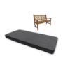 Sunbrella Cast Charcoal Outdoor Bench Cushion