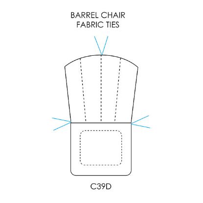 Picture of Barrel Chair Fabric Ties