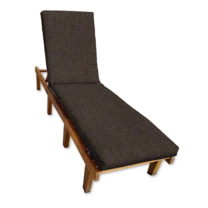 Sunbrella Canvas Java Chaise Lounge Cushion