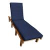 Sunbrella Canvas Navy Chaise Lounge Cushions