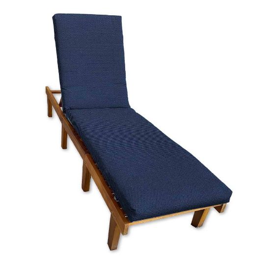 Sunbrella Canvas Navy Chaise Lounge Cushions