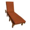 Sunbrella Canvas Rust Chaise Lounge Cushions