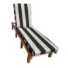 Sunbrella Cabana Classic Chaise Lounge Cushion with Fabric ties