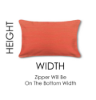 Custom Outdoor Patio Furniture Pillows. Choose the Exact Custom Pillow size you need