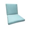 Sunbrella Canvas Mineral Blue Universal Patio Chair Cushion in 6 sizes