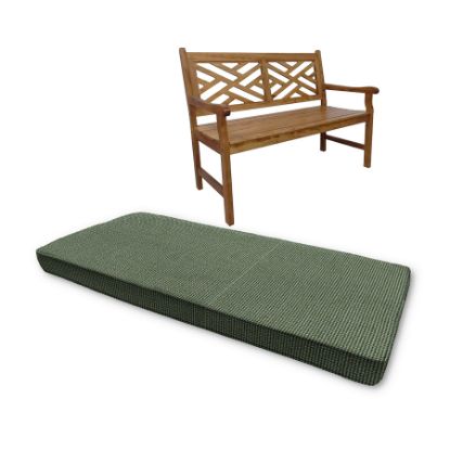 Sunbrella Bliss Aloe Outdoor Bench cushion Or Swing Cushion