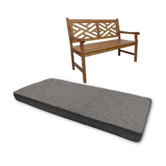 Sunbrella Smoke Breeze Outdoor Bench cushion Or Swing Cushion