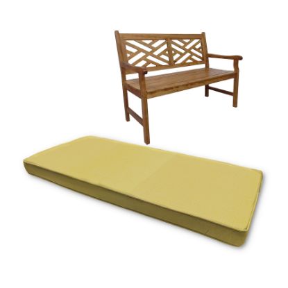 Canvas Buttercup Outdoor Bench cushion Or Swing Cushion