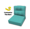 Cascadia Outdoor Cushions make custom outdoor patio furniture cushions for any style of patio furniture in Sunbrella Outdoor Fabrics