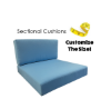 Extra Large Outdoor patio cushions for patio chairs and sectionals that are wider than 26"