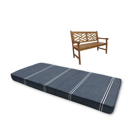 Sunbrella Equal Ink Outdoor Bench Cushions