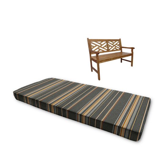 Sunbrella Stanton Greystone Outdoor Bench Cushions