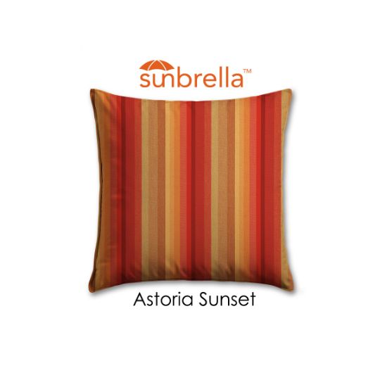 Sunbrella Astoria Sunset Outdoor Pillow, throw pillow, outdoor accent pillow