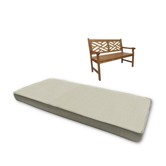 Sunbrella Linen Canvas Outdoor Bench Cushion